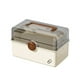 thumbnail image 2 of Caja de almacenamiento de primeros auxilios de gran capacidad | Organizador particionado multicapa, plástico duradero, diseño plegable, impermeable, asa para facilitar el transporte | Beige, 2 of 6