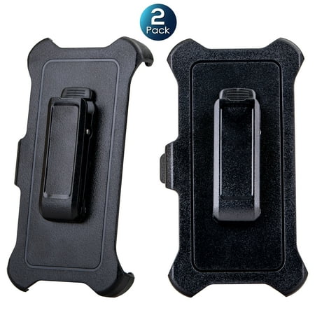 WallSkiN 2 Pack Replacement Belt Clip Holster for Apple iPhone 6, 6S, 7, 8, SE 2020 (2nd Gen) OtterBox Defender Series Case | Clip for Belt Holder (Case Not Included)