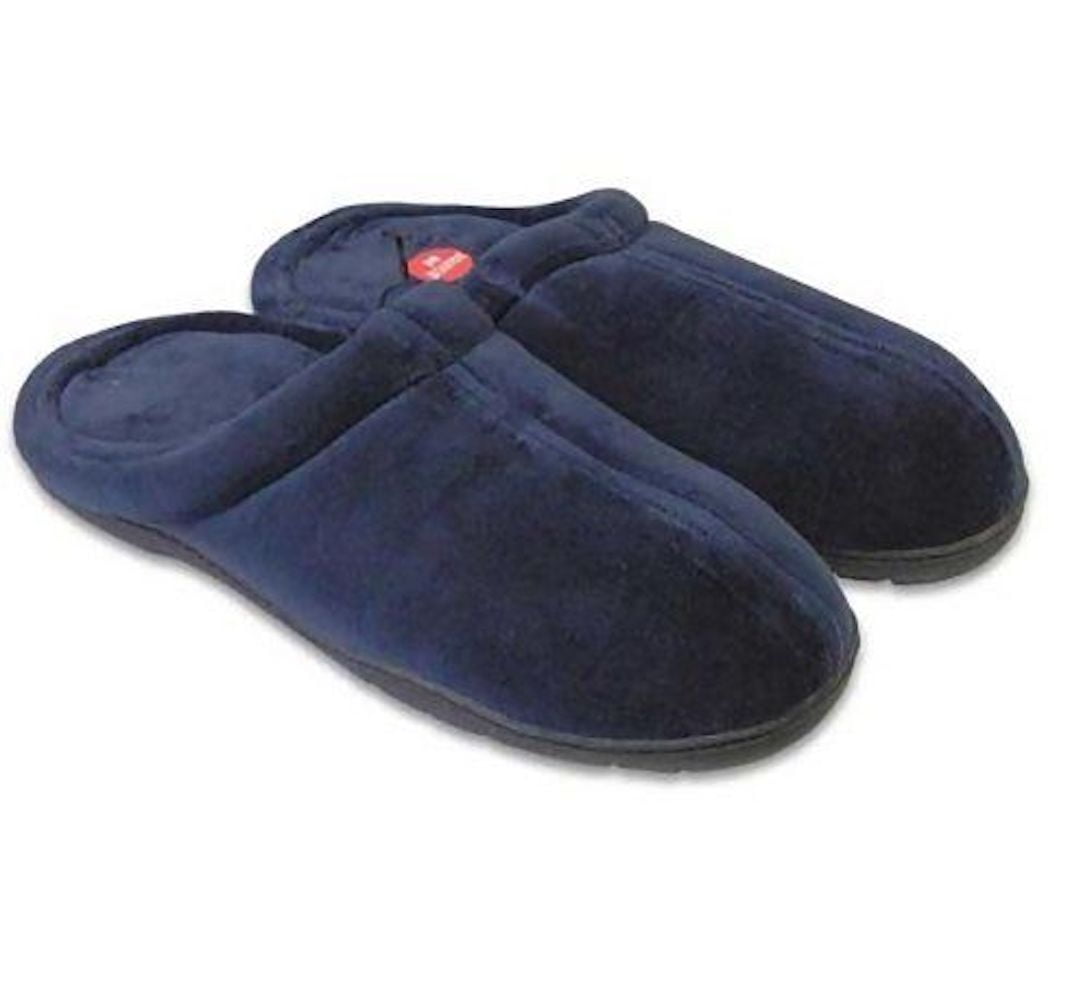 mens blue slippers