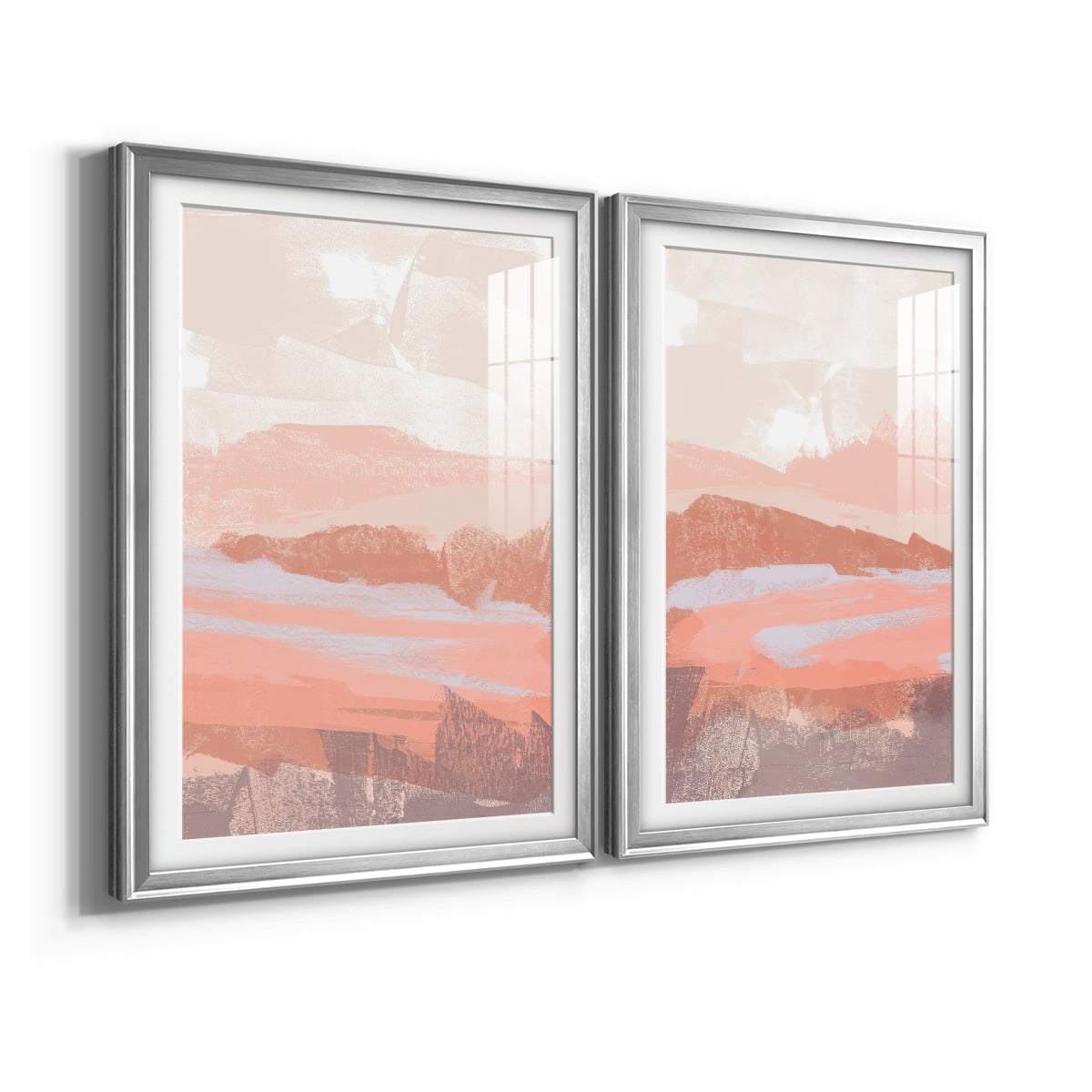 Wexford Home Dusty Desert I Premium Framed Print, 30.5" x 42.5" - Ready to Hang, Silver (Set of 2)