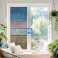 Blue Pink Brown Gradient Wood Grain Window Privacy Film, Rainbow Film ...