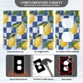 thumbnail image 3 of Yayeee Blank Wall Plate Cover 1-Gang 4.5"x2.7" Home Unused Decorative Outlet, Lemon Checkered, 3 of 7
