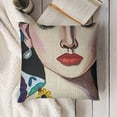 thumbnail image 3 of YINGXI Soft Throw Pillow Covers Abstract Art Embroidery Square Cushion Cover Outdoor Balcony Pillow Cases for for Sofa Living Room and Bed 12x12in, 3 of 5