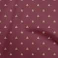 thumbnail image 1 of oneOone Rayon Maroon Fabric Block Sewing Material Print Fabric By The Yard 56 Inch Wide, 1 of 1