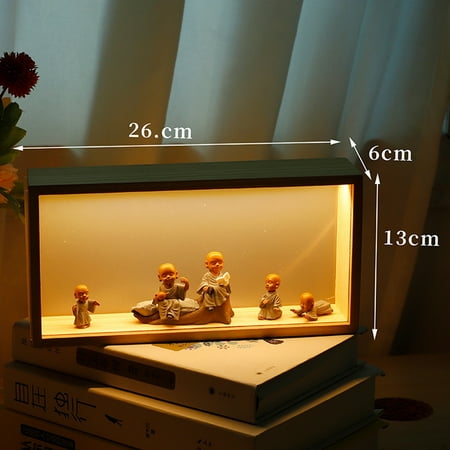 

Bedside Light Box Home Bedside Decoration Empty Frame Doll Night Light Bedroom Decoration Light Box USB Atmosphere Light Birthday Holidaygift