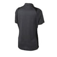 thumbnail image 4 of Sport Tek Adult Female Women Heather Short Sleeves Polo Grph He/Black Small, 4 of 4