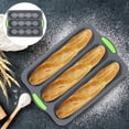 thumbnail image 2 of Moule à Baguette Multifonction à Trois Fentes en Silicone Antiadhésif Accessoire de Cuisson, 2 of 8