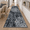 Black/Grey-2'8" x 8' (Rectangular), variant on Hebe Hallway Runner Rug 2'8''x8' Washable Vintdistressed Area Rugs Non Slip Laundry Boho Floor Carpet Runners For Hallways Entryway Room Kitchen Bathroom