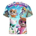 thumbnail image 5 of Super Kitties Kid Shirts Unisex Casual Tops 3D Print Graphic Tees Short Sleeve T Shirts for Boys Girls 110CM, 5 of 8