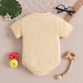 thumbnail image 7 of RMGVDSD Baby Boy Girl Romper Letter Embroidery Short Sleeve Round Neck Bodysuits Summer Clothes First Birthday Outfit 3-6 Months, 7 of 7