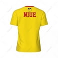 thumbnail image 4 of Exclusive design Niue Flag Grain 3D Printed Men For Running Bike Soccer Tennis Fitness Sports tshirt Mesh Fans Short T-shirt, 4 of 13