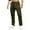 Army Green #058, variant on Mens Cargo Pants Outdoor Hiking Elastic Waist Baggy Pants Casual Lightweight Relaxed Fit Joggers Trousers with Pockets Hot Pink S