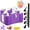 Purple, variant on 4-in-1 Electric Balloon Pump for All Balloons,Portable Dual Nozzle 600W Air Pump for Balloons,High Power Balloon Blower for Latex Foil 260q Mylar Balloon,Inflation Pool Float and Sports Balls