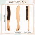 thumbnail image 3 of 2 Pcs Horsehair Felt Hat Brush Kit Lint Brush with Cleaning Sponge Felt Cowboy Hat Remover Kit Remove Dust Lint Brushes for Clothes Western Hats, Shoes(Wooden Color,Wood), 3 of 7