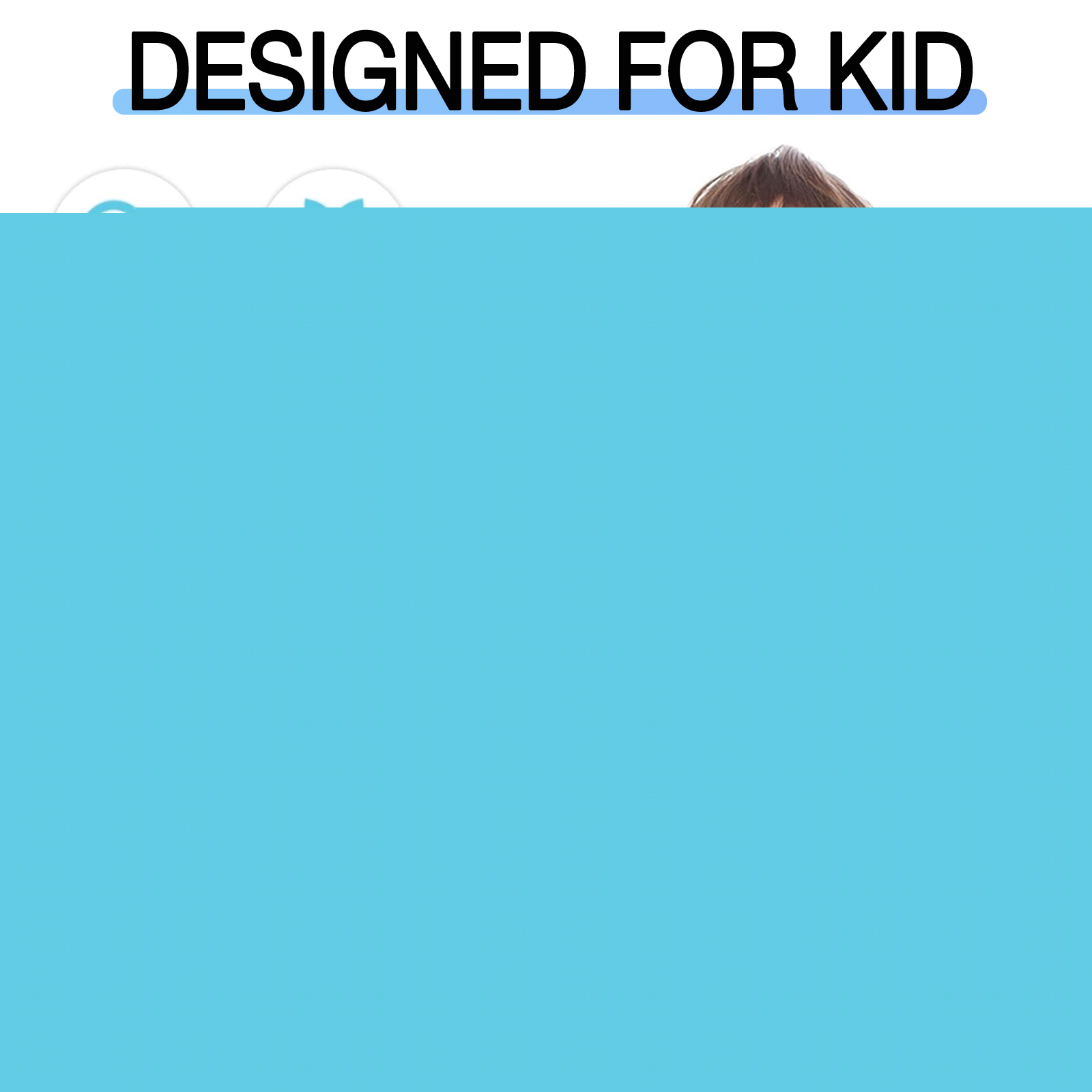 thumbnail image 5 of iPad 9th/8th/7th Generation 2021/2020/2019(10.2 inch) case, Shockproof, Silicone Rubber EVA Portable Handle Stand Protective Kids Cover Case for iPad 9 8 7 Gen 10.2", Red, 5 of 5