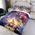 thumbnail image 3 of Transformers One Conjunto de sábanas temático, trío de piezas, cómodo y amigable con la piel, diseño único, regalo de decoración para el hogar para familiares, amigos y fans, 90 cm * 190 cm, 3 of 6