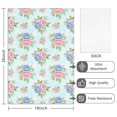 thumbnail image 2 of 2 Pcs Pioneer Flower Floral Print Pattern Kitchen Towels, Funny Microfiber Dish Towel Set, 18" X 26" Tea Towels, 2 of 6
