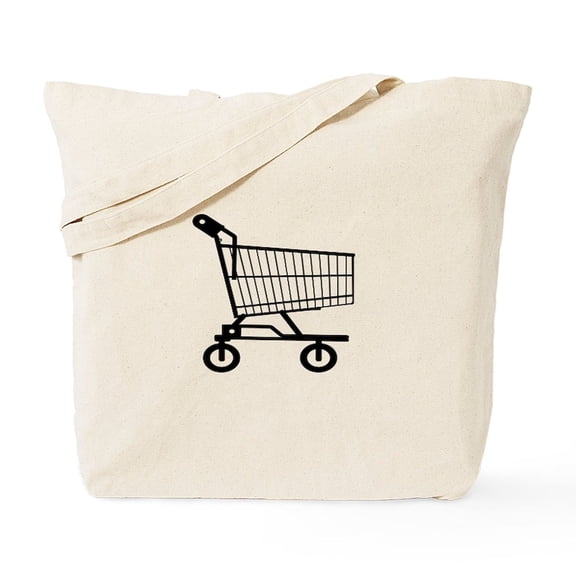CafePress - Shopping Cart Tote Bag - Unisex Canvas Tote Bag, Beige, 1-Piece
