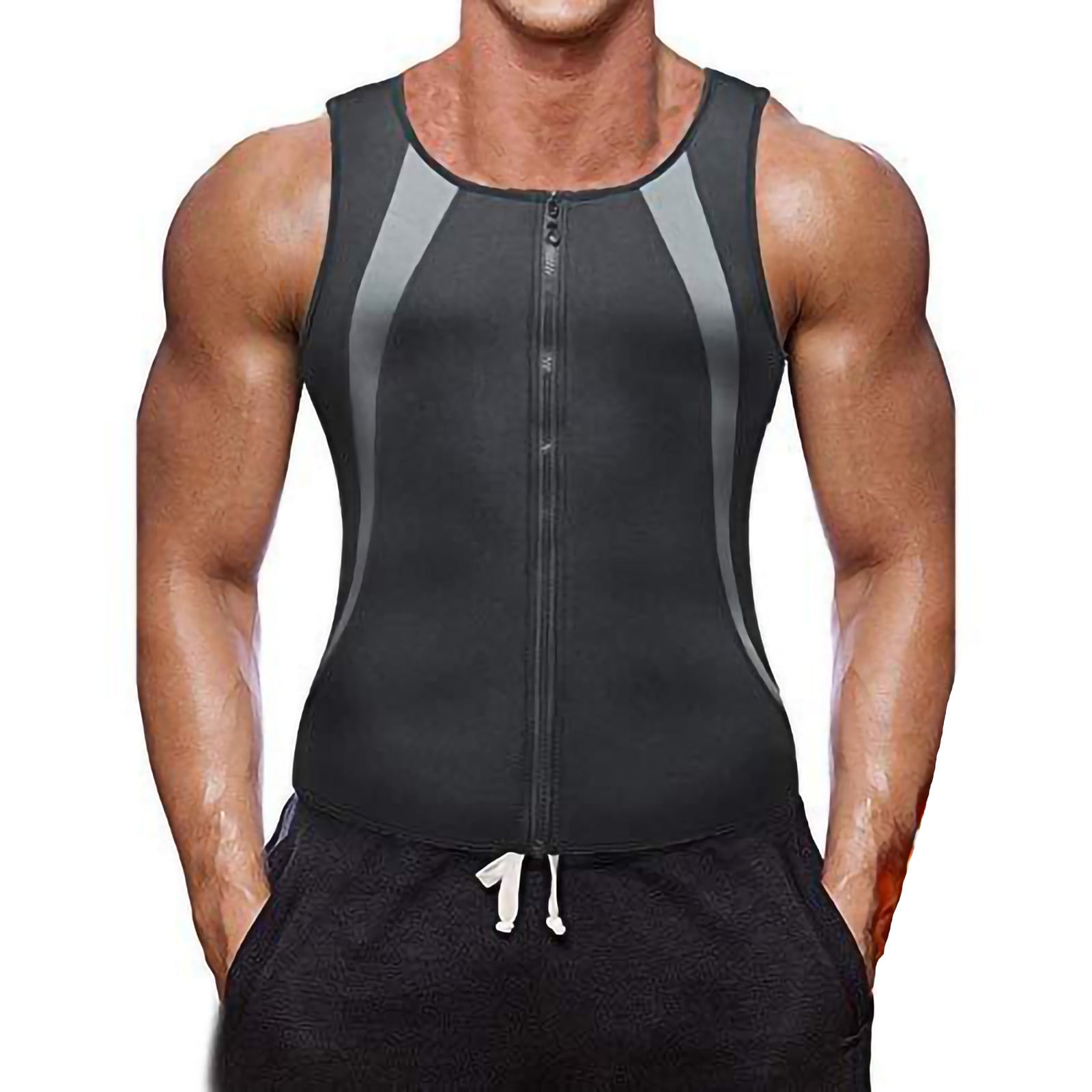 Details about   Sweat Vest Men Slimming Sport Sauna Polymer Vest Weight Loss Tank Top 