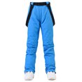 thumbnail image 1 of Pantalones de esquí para hombre y mujer, pantalones de esquí con correa, de invierno, resistentes al viento, repelentes al agua, cálidos y gruesos, pantalones de snowboard dobles, 1 of 6