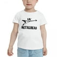 thumbnail image 4 of Lil' Metalhead Electric Guitar Music Enthusiast Cute Toddler T Shirts for Boys Girls (White, Youth M), 4 of 5