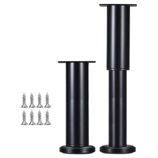 Metal Ajustable Muebles Patas, Sofá Patas Reemplazo Soporte Patas para Sofá/Cómoda/Cama/Silla/Café Mesa (10-17 Pulgadas / 2uds)