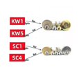 thumbnail image 2 of Herramientas 2 en 1 para cerrajería Lishi Kw5 para abrir cerraduras de puertas civiles, herramienta manual, herramienta manual profesional para cerrajería - J, 2 of 5