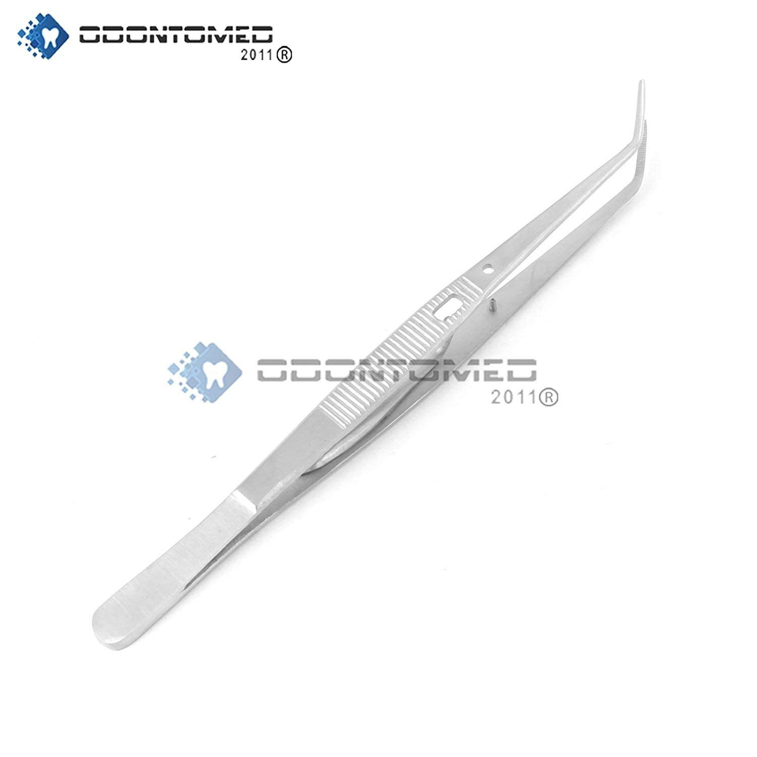 OdontoMed2011 College Tweezer Serrated With Lock College Plier Stainless Steel