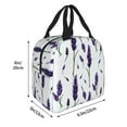thumbnail image 2 of Rocae Lavender Flowers for Insulated Lunch Bag for Women Men,Large Lunch Box for Work School Picnic Hiking Daytrip, 2 of 5