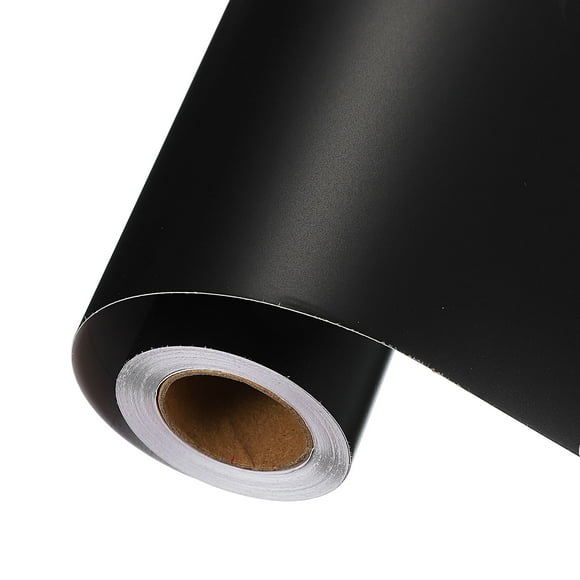Vinilo Permanente Negro Mate Uxcell, Rollo de Vinilo Adhesivo de 10 Pulgadas x 14 pies para Corte de Calcomanías, Señales, Álbumes de Recortes, Manualidades DIY, Decoración del Hogar