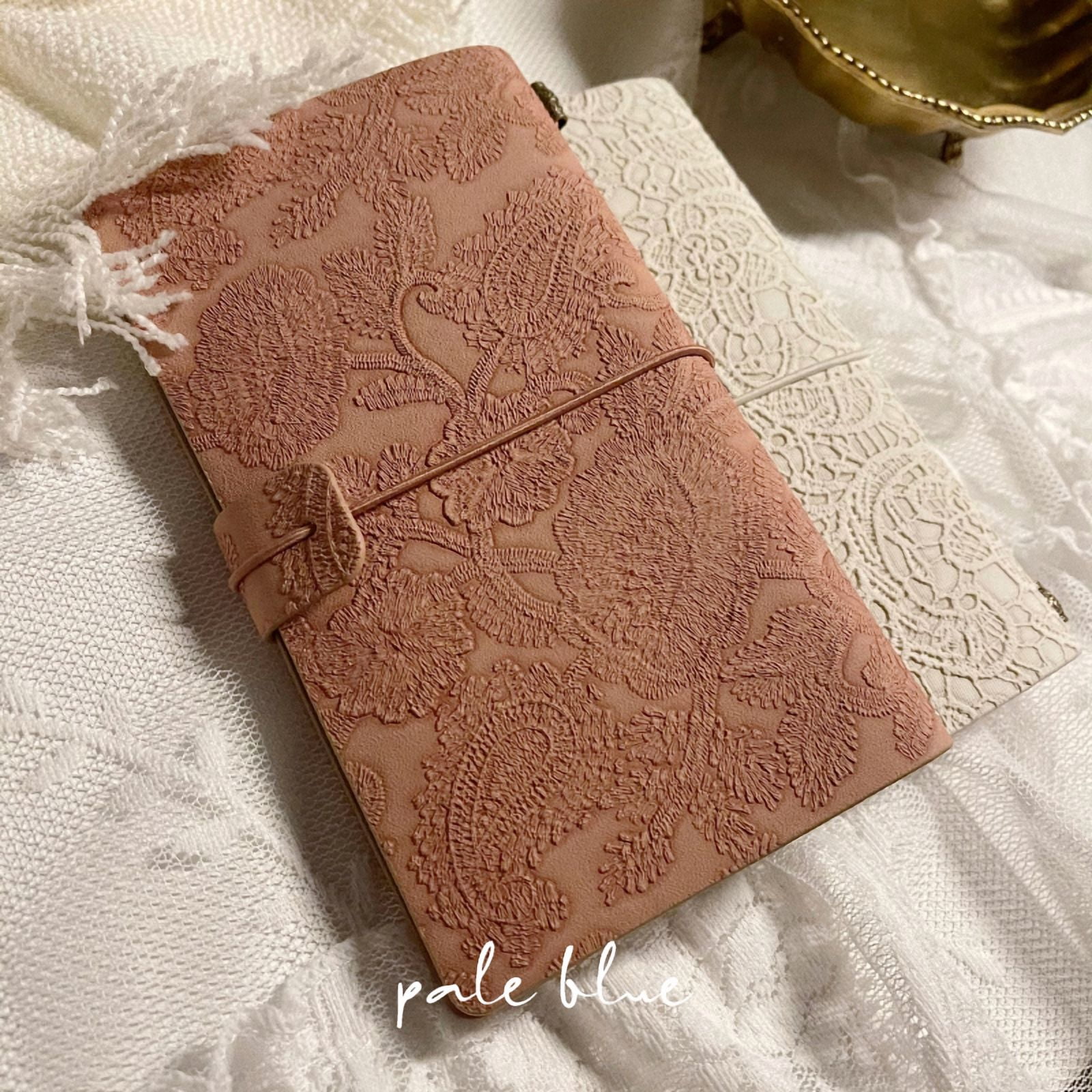 Vintage-Style Embossed Faux Leather Art Journal - Exquisite Junk Magazine Notebook with 3 Inner Notebooks