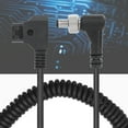 thumbnail image 2 of D TAP Enchufe al puerto de CC Cable de alimentación del monitor de CC Cable en espiral Cable de alimentación de resorte con bloqueo para monitor BMCC BMPC/ATOMOS/BESTVIEW/Luz de relleno de CC Khall Tendencias, 2 of 6