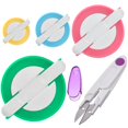 thumbnail image 1 of tssuouriy Convenient 4 Sizes Pompom Maker Ball Weaver Weaving Knitting Wool Tool with Type 1 1Set, 1 of 1