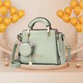 thumbnail image 3 of Women's Shoulder Handbags Solid Color PU Leather Shoulder Messenger Bag for Shopping Traveling, 3 of 5