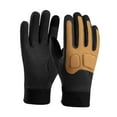 thumbnail image 3 of Guantes de moto, guantes de equitación, palma antideslizante, cálidos, impermeables, protección táctil Negro Amarillo, 3 of 9