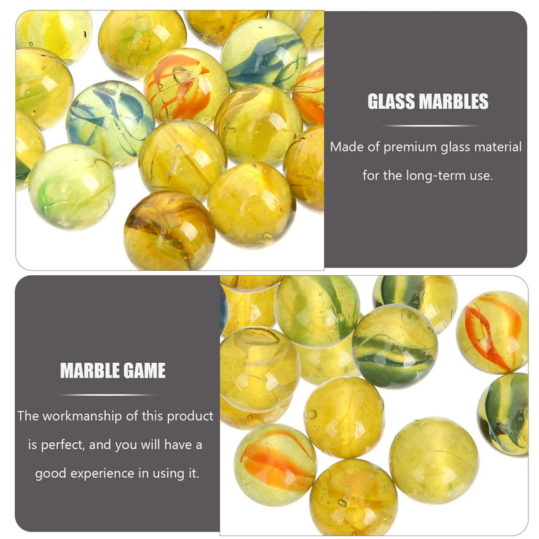 Toy Fish Tank Marbles Decors Marbles for Kids Ages 4-8 Colorful Glass  Marbles Round Shooter Marbles Child 