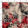 thumbnail image 2 of Soimoi Cotton Cambric Red Fabric By the Yard - 42 Inch Wide -Florals Print Fabric - Elegant and Timeless Patterns for Fashion and Home Decor Printed Fabric, 2 of 6