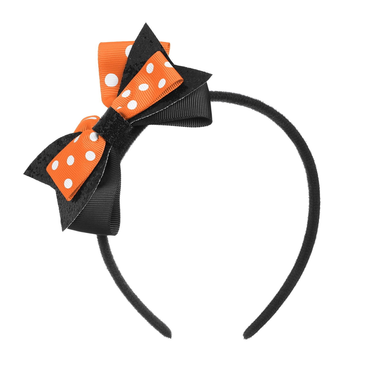IBTOM CASTLE Toddler Baby Girls 1st 2nd Birthday Outfit Mini Polka Dots Romper Tutu Dress Mouse Ears Headband Princess Skirt Set for Photo Shoot 2 Years Orange