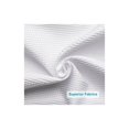 thumbnail image 4 of Waffle shower curtain 180 x 210 cm Long, Thickly woven shower curtain in heavy fabric, Hotel quality bathroom shower curtains, 4 of 5