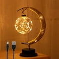 thumbnail image 1 of The Enchanted Lunar Lamp Memorial Moon Night Light with Stand USB/Battery Powered, 1 of 7