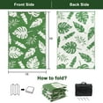 thumbnail image 2 of MeyJey Outdoor Rug, 5'x8' Reversible Waterproof Area Rug, Plastic Mat for RV Patio Camping, Green, 2 of 9