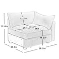 thumbnail image 4 of Newest Orange Chenille Storage Sofa, Velvet Single Seater,Hidden Storage Compartments, Lift-Up Ottoman & Under-Seat Drawer, Space Saving Design for Small Apartments, 4 of 11