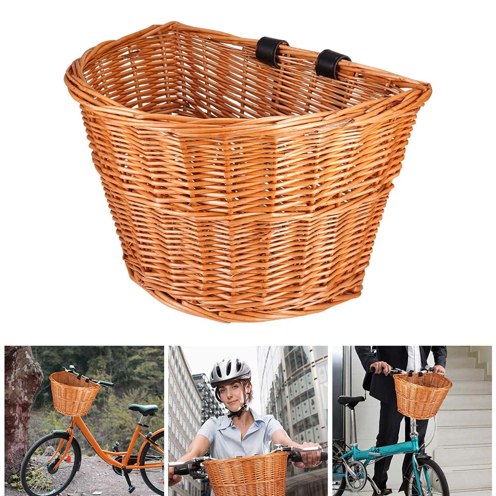 Wicker Bike Basket Shopping Basket Vegetable Wicker Basket Handmade Boys Girls
