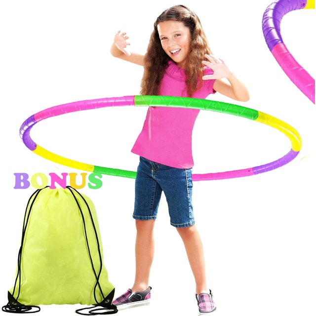 30" Réglable Enfants Exercice Cerceau Détachable 3-16 Enfant Anneau de Remise en Forme Jouet