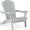 Gray, variant on Best Choice Products Folding Adirondack Chair Outdoor, Wooden Accent Lounge Furniture w/ 350lb Capacity - Black