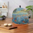 thumbnail image 3 of HELLHERO 1Pcs Castle Overlooking Flower Meadow Teapot Dust Cover Keep Warm for Housewife, 3 of 6