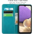 thumbnail image 2 of for Galaxy A32 5G Wallet Case,Premium PU Leather Flip Folio Case,Card Slots,Cash Pocket,Kickstand,Magnetic Closure TPU Shockproof Interior Protective Case for Samsung Galaxy A32 5G,Sky Blue, 2 of 15