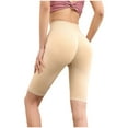 thumbnail image 3 of Jogger Shorts for Women, Womens High Waisted Stretchy Quick-dry Y2k Shapewear Hip Lift Thigh Slimming Solid Color Seamless Underwear Workout Shorts Summer, 3 of 6