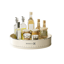 11 Inch Clear Lazy Susan Organizer, Turntable Organizer for Spice Organization for Cabinet, Lazy Susan Turntable for Kitchen, Home, Office, Closet, Classroom, Laundry Room Organization (1-Pack)