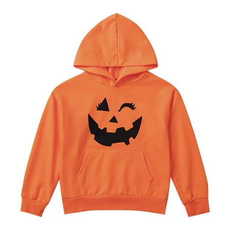 

TIREOW Boy s and Girl s Trendy Hoodies Toddler Boys and Girls 2024 Hallow-een Clothes Fall Casual Long Sleeve Ghostface Print Hooded Sweatshirt Autumn and Winter